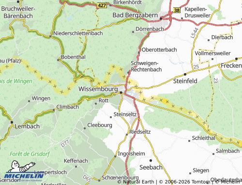 MICHELIN-Landkarte Weißenburg - ViaMichelin