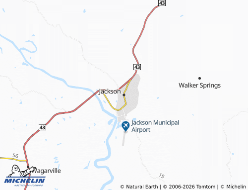 Mapa MICHELIN Jackson - ViaMichelin
