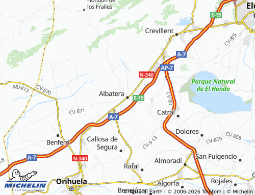 Mappa MICHELIN Albatera - ViaMichelin