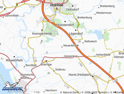 MICHELIN Neuenbrook map - ViaMichelin