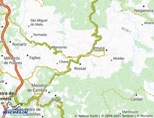 MICHELIN-Landkarte Paço - ViaMichelin
