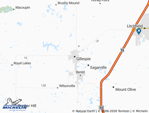 Mappa MICHELIN Gillespie - ViaMichelin