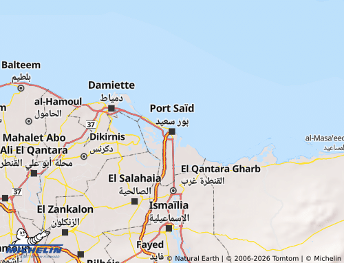 Mapa MICHELIN Port Sa'eed - ViaMichelin