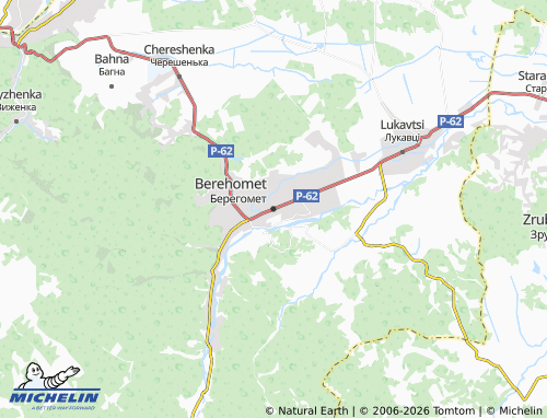 Mappa MICHELIN Berehomet - ViaMichelin