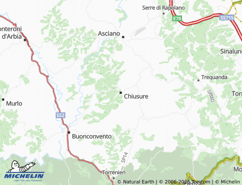 MICHELIN Chiusure map - ViaMichelin