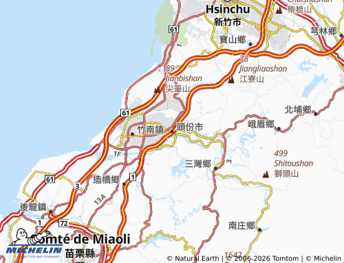 Mappa MICHELIN tou fen shi - ViaMichelin