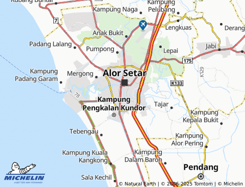 MICHELIN-Landkarte Kampung Pegawai - ViaMichelin