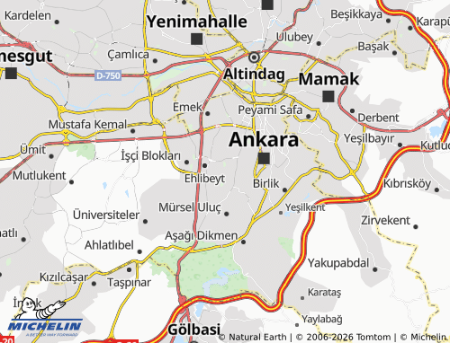 MICHELIN Öveçler map - ViaMichelin