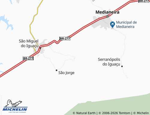 Mappa MICHELIN Aurora do Iguaçu - ViaMichelin