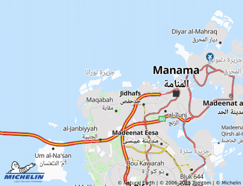 MICHELIN Jid Al Haj map - ViaMichelin