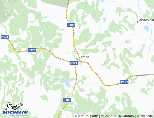 Mapa MICHELIN Zemītes pagasts - ViaMichelin