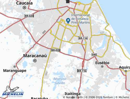 Mapa MICHELIN Prefeito José Walter - ViaMichelin
