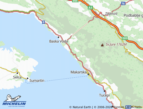 MICHELIN Bratuš map - ViaMichelin