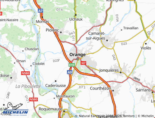 MICHELIN-Landkarte Orange - ViaMichelin