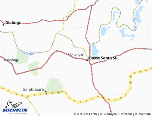 MICHELIN Allunhari map - ViaMichelin