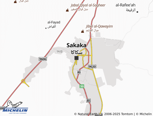 MICHELIN Sakaka map - ViaMichelin
