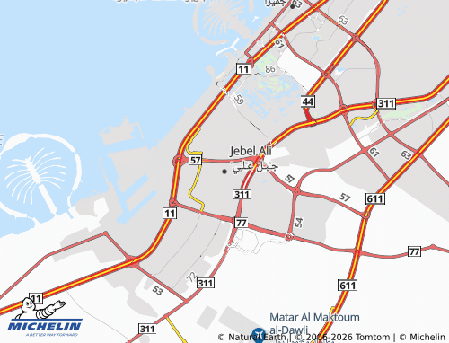 Mapa MICHELIN Jebel Ali - ViaMichelin