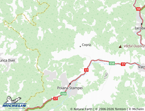 Mapa MICHELIN Teșna - ViaMichelin