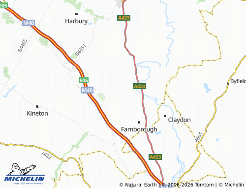 Carte MICHELIN Fenny Compton - ViaMichelin