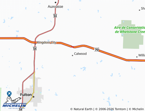 Mapa MICHELIN Calwood - ViaMichelin