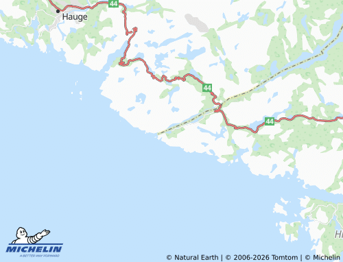 MICHELIN-Landkarte Østebø - ViaMichelin