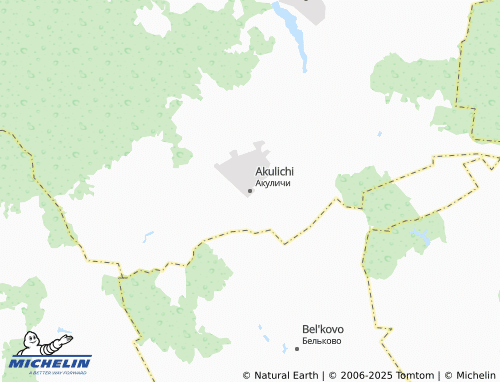 MICHELIN Akulichi map - ViaMichelin