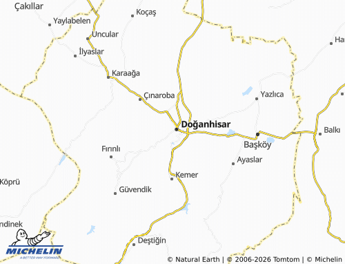 Mapa MICHELIN Baş - ViaMichelin