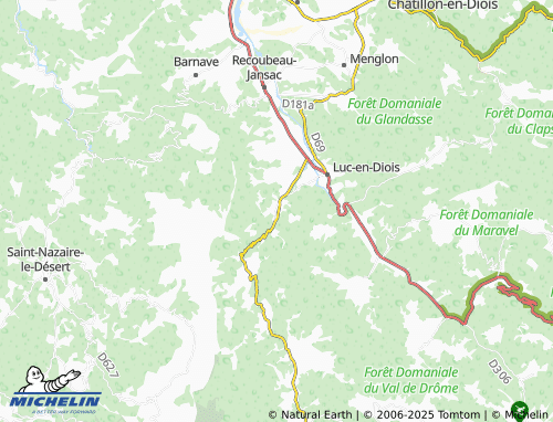 MICHELIN Poyols map - ViaMichelin