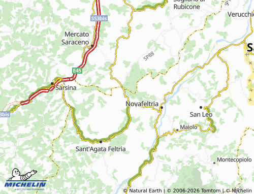Kaart MICHELIN Perticara - ViaMichelin