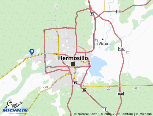 Kaart MICHELIN Hermosillo Centro - ViaMichelin