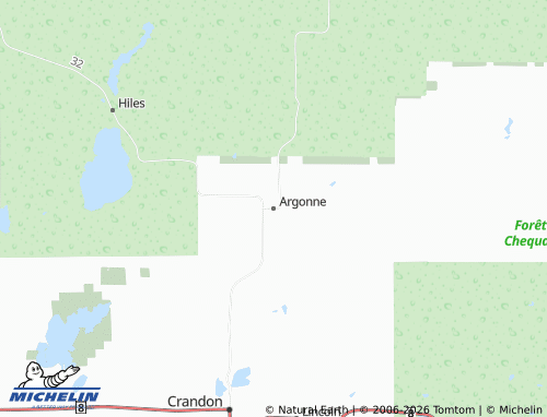 Carte MICHELIN Argonne - ViaMichelin