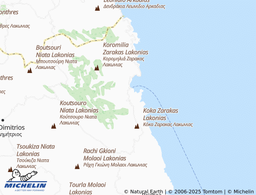 MICHELIN Kyparissi map - ViaMichelin