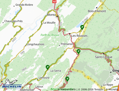 Mappa MICHELIN Prémanon - ViaMichelin