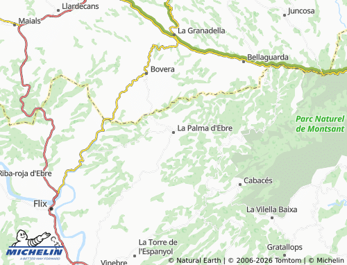 Mappa MICHELIN La Palma d'Ebre - ViaMichelin