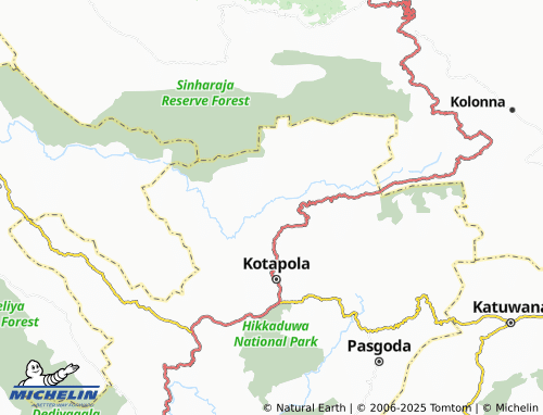 MICHELIN Pallegama South map - ViaMichelin