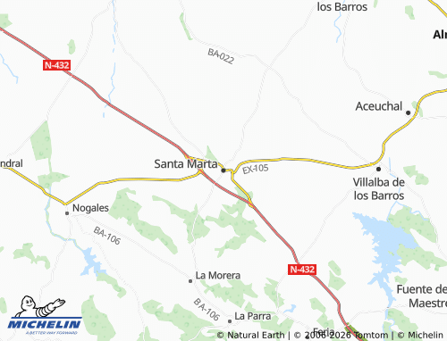 Kaart MICHELIN Santa Marta - ViaMichelin