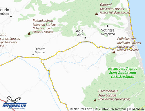 MICHELIN Aetolofos map - ViaMichelin