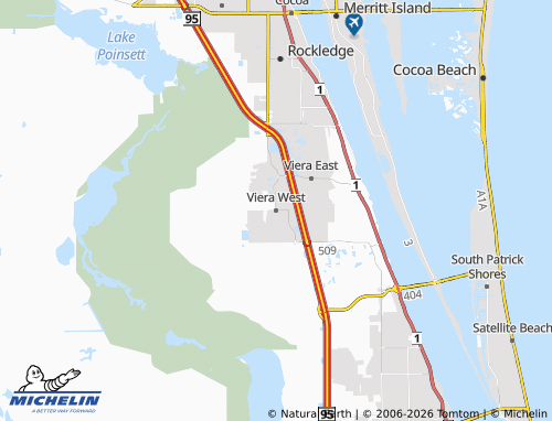 Kaart MICHELIN Viera West - ViaMichelin