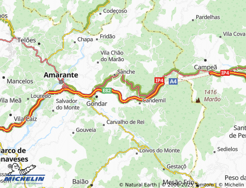 MICHELIN Carvalhada map - ViaMichelin