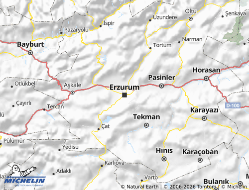 MICHELIN Erzurum map - ViaMichelin