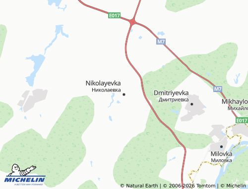 MICHELIN-Landkarte Nikolayevka - ViaMichelin