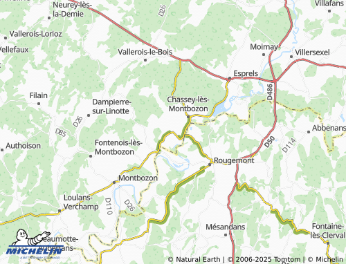 MICHELIN Thieffrans map - ViaMichelin