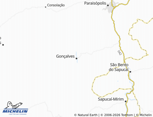 Carte MICHELIN Gonçalves - ViaMichelin