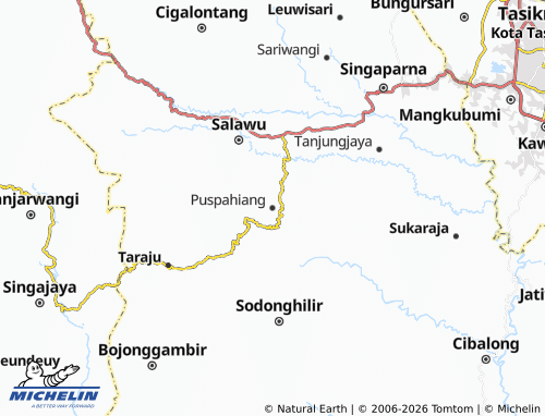 MICHELIN-Landkarte Puspahiang - ViaMichelin