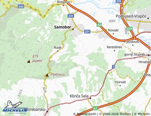 Mapa MICHELIN Klake - ViaMichelin