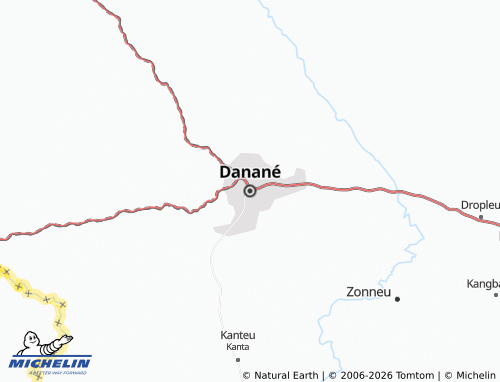 MICHELIN Danané map - ViaMichelin