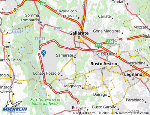 MICHELIN Samarate map - ViaMichelin