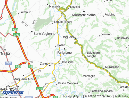 Mapa MICHELIN Farigliano - ViaMichelin