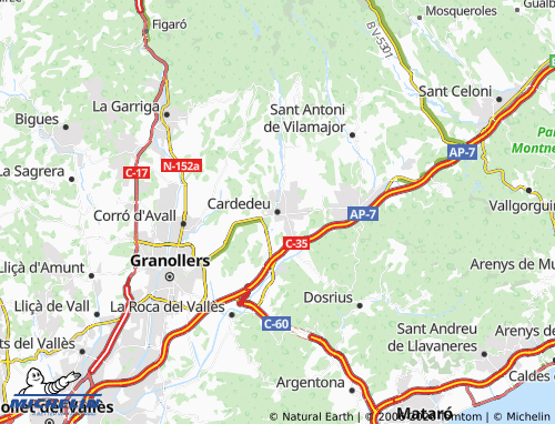 Carte MICHELIN Cardedeu - ViaMichelin