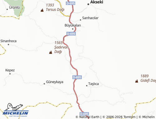 MICHELIN Cemerler map - ViaMichelin